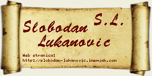 Slobodan Lukanović vizit kartica